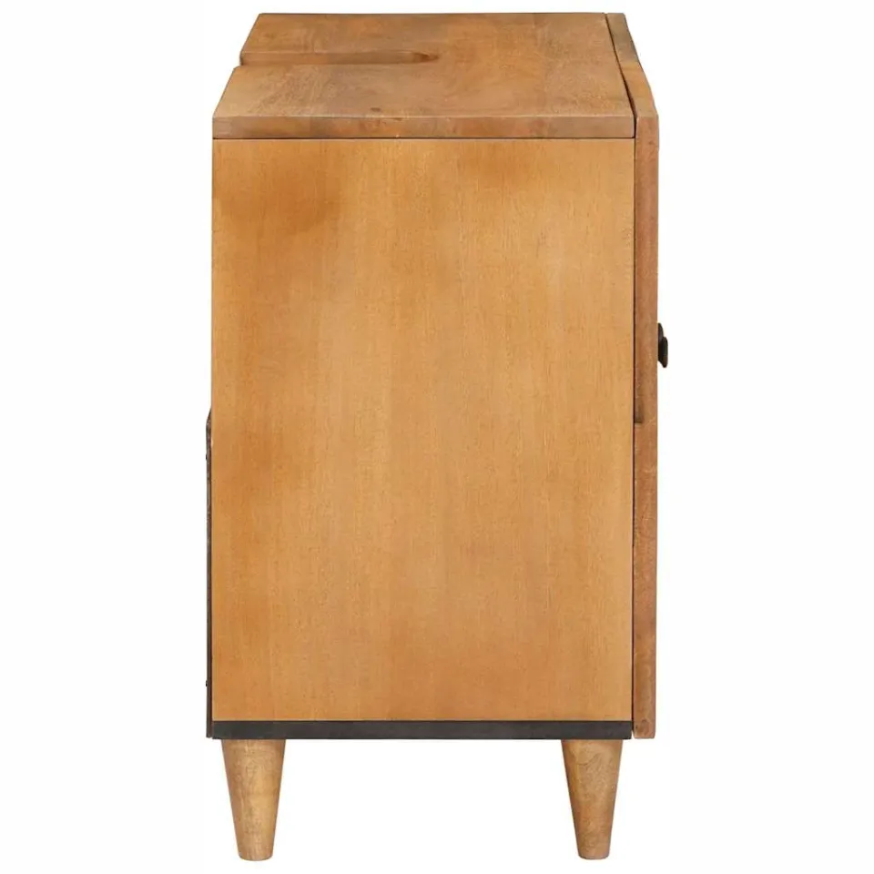vidaXL Badkamer wastafelkast Light Brown 62 x 33 x 58 cm, foto 4