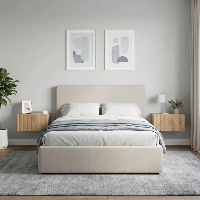 vidaXL Wandbeugel Bedkast 2 st Artisanaal eiken 49 x 34,5 x 24 cm Bruin