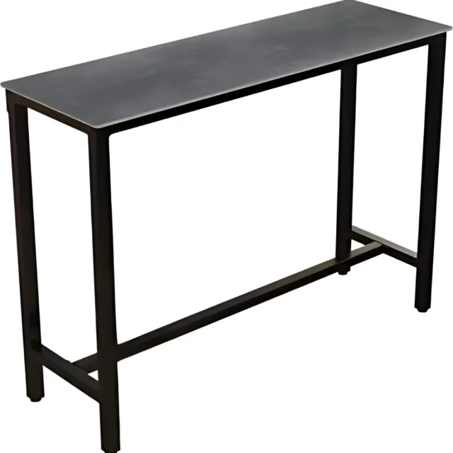 Bolt Edge Bartafel Milano - 120cn - Voor binnen - Keuken en woonkamer - Marmer look - 4 to 6 personen - Donkergrijs Zwart