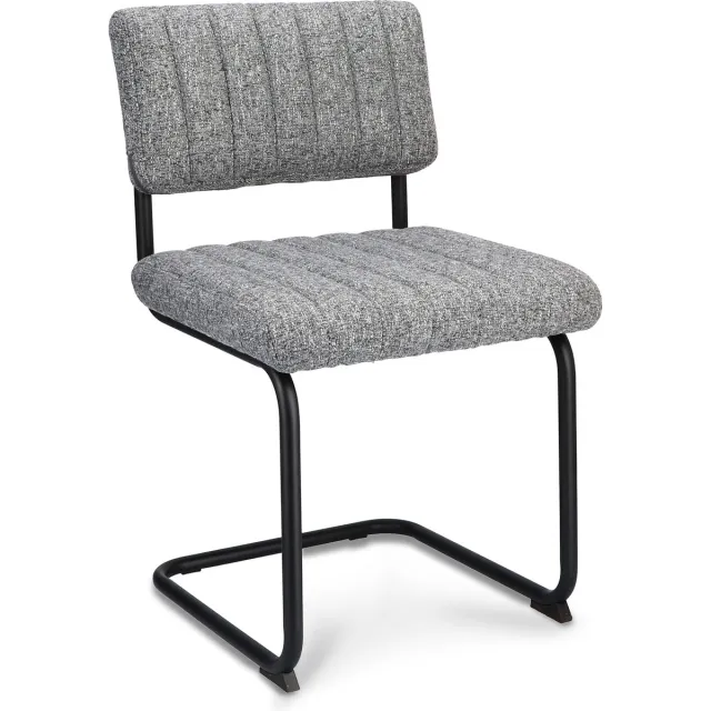 Icon Living Stoel Vick - Stof Oasis Grey - Frame Zwart Grijs