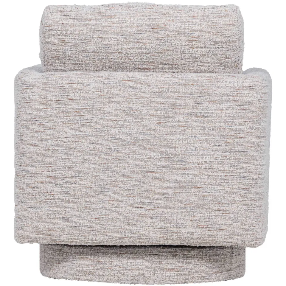 WOOOD Oska Draaifauteuil - Melange Stof - Bruin - 64x78x79, foto 5