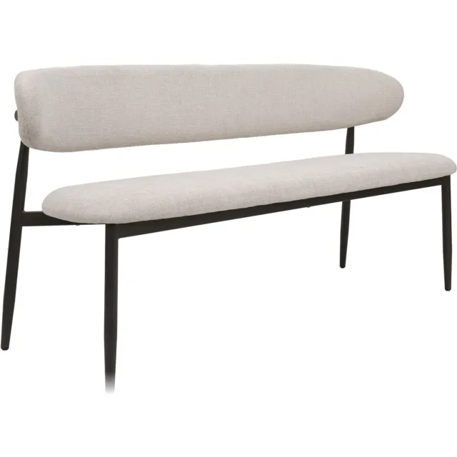 Giga Meubel Eetkamerbank Alexia - Beige/Brons - 200x55x77cm