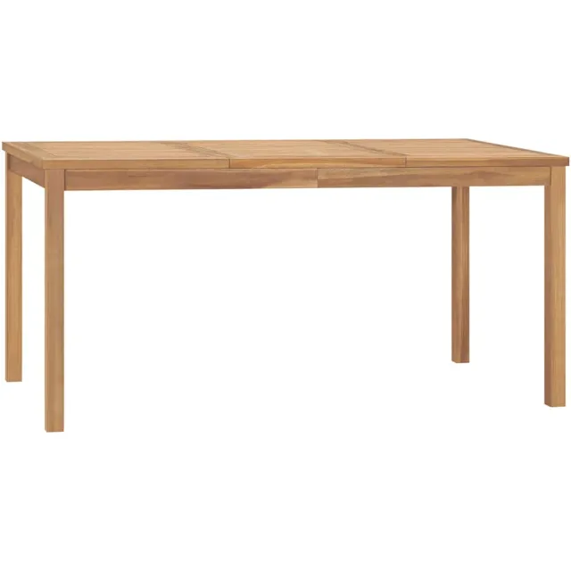 vidaXL Tuintafel 160x80x77 cm massief teakhout bruin, foto 2
