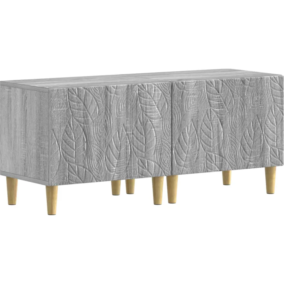 vidaXL 3-delige LED TV-kast DELFT Grijs Sonoma Bewerkt hout, foto 4