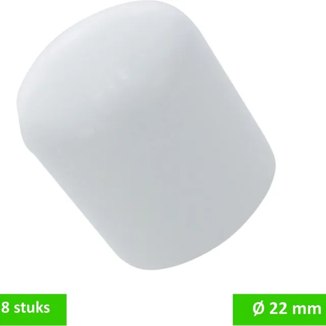 Deltafix peerdoppen Ø 22 mm | wit | 8 STUKS