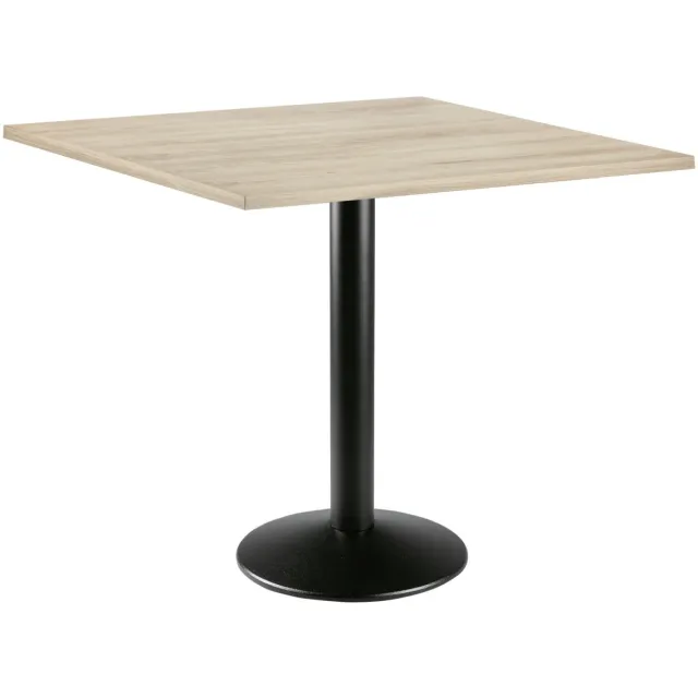 PULSIVA Eettafel Solona vierkant; 80x80x73.9 cm (LxBxH); Tafelblad beuken, frame zwart; vierkant