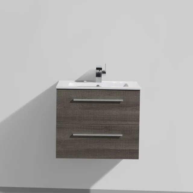 Sanilux Badmeubel Sanilux Deline keramiek 80cm Kentuky Oak