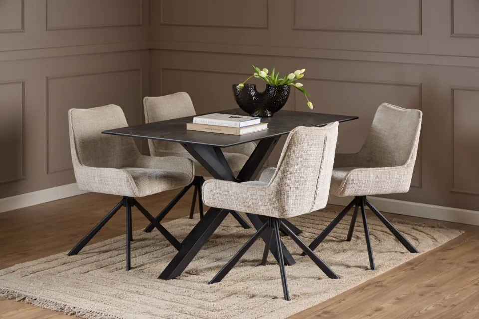 Wehkamp Home Edson eetkamerstoel beige, foto 6
