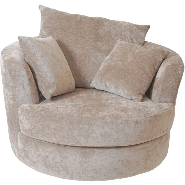 Home67 Fauteuil Kimberley Beige La Vie 170 - Moderne Design Fauteuil in Scandinavische / Hotel Chique Stijl