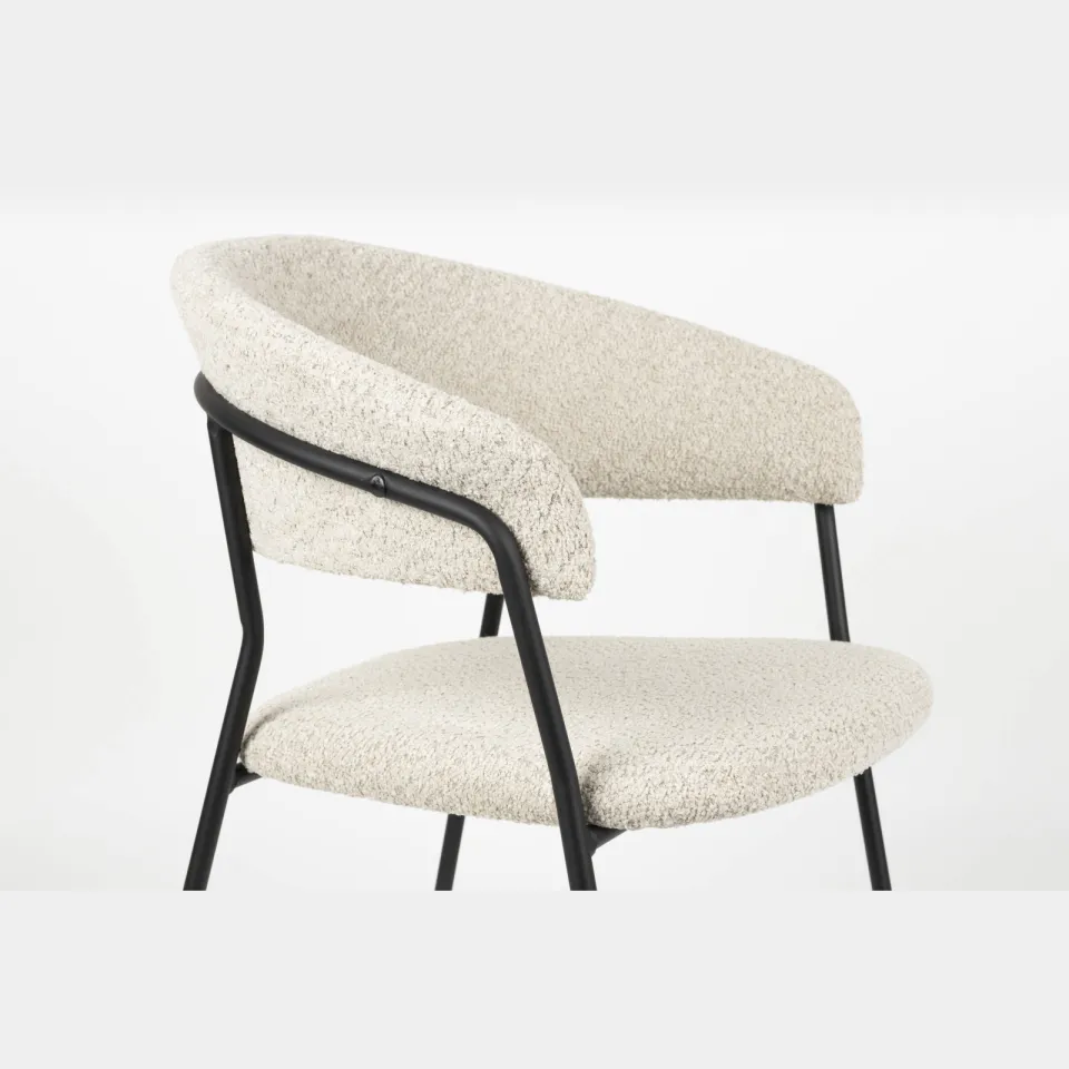 Housecraft Living Zeri eetkamerstoel off-white, foto 3