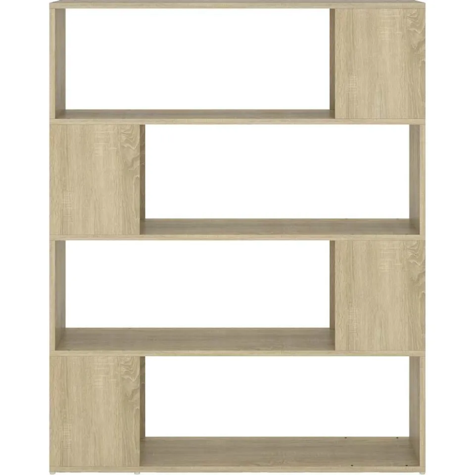 vidaXL Boekenkast/kamerscherm 100x24x124 cm sonoma eikenkleurig, foto 4