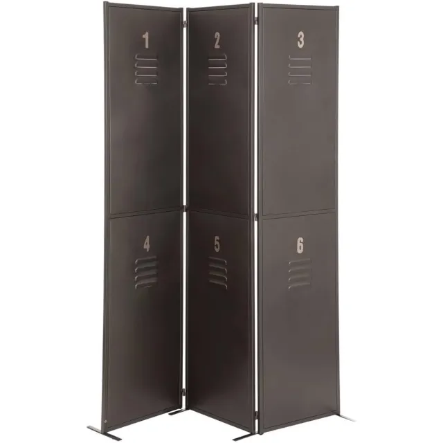 Atmosphera Créateur d'intérieur® Atmosphera Paravent - 3 Panelen - 120 x 170 cm - Metaal - Donkergrijs