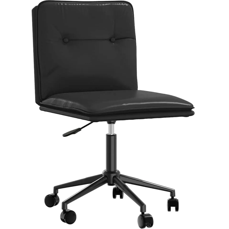 vidaXL Eetkamerstoelen 2 st kunstleer zwart