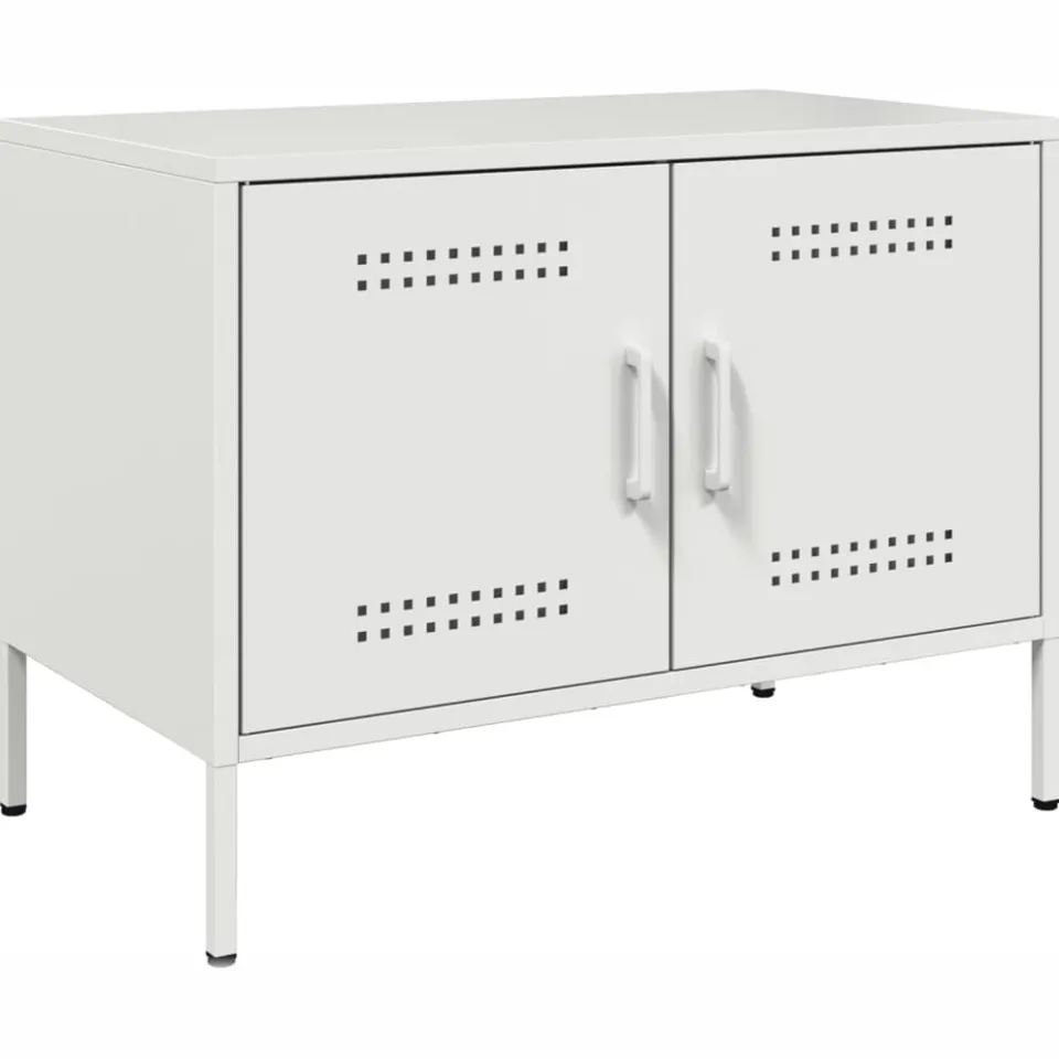 vidaXL Tv-meubelen 2 st 68x39x50,5 cm staal wit, foto 4
