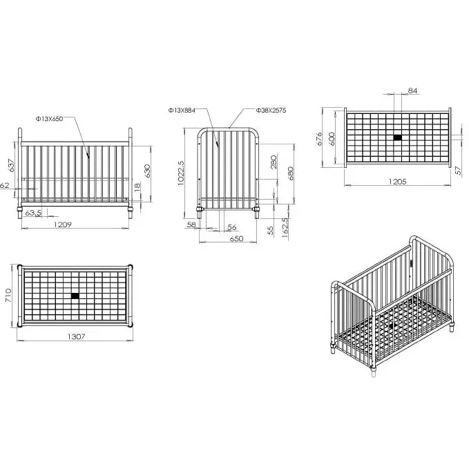 Babybed Jay roze, foto 5