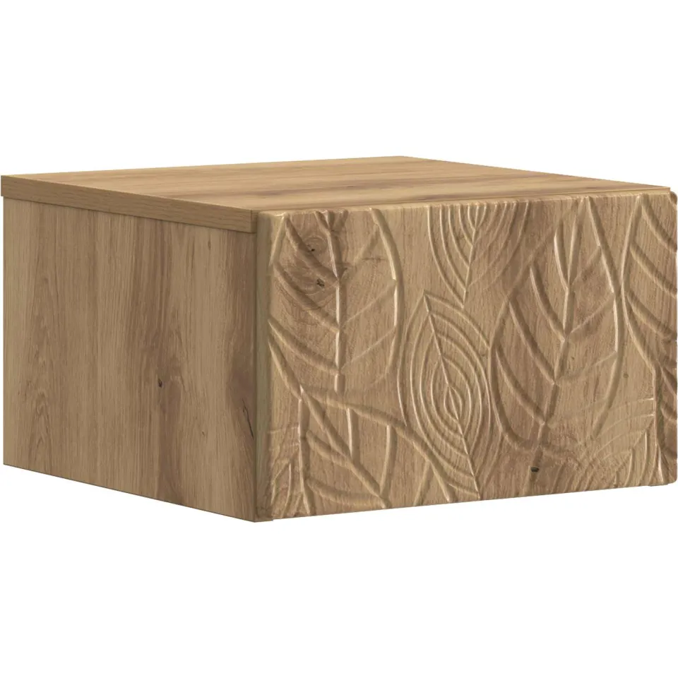 vidaXL Wandmontage Zijtafel 2 st Artisanaal eiken 34,5 x 33 x 20 cm Bruin