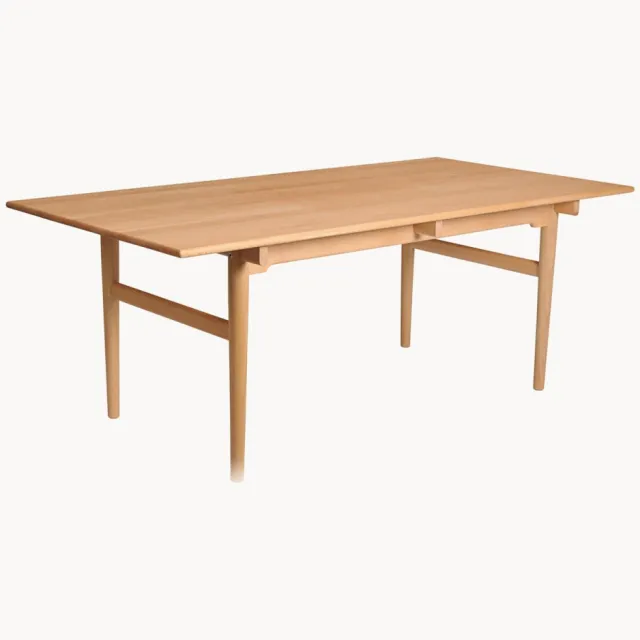 Carl Hansen & Søn Eettafel CH327 van beukenhout, in verschillende formaten Bruin