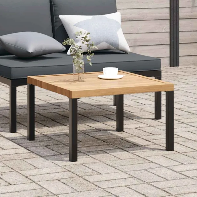 vidaXL Tuintafel 65x65x40 cm aluminium zwart