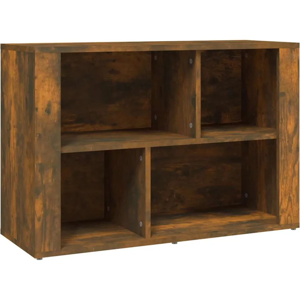 vidaXL Dressoir 80x30x54 cm bewerkt hout gerookt eikenkleurig Bruin