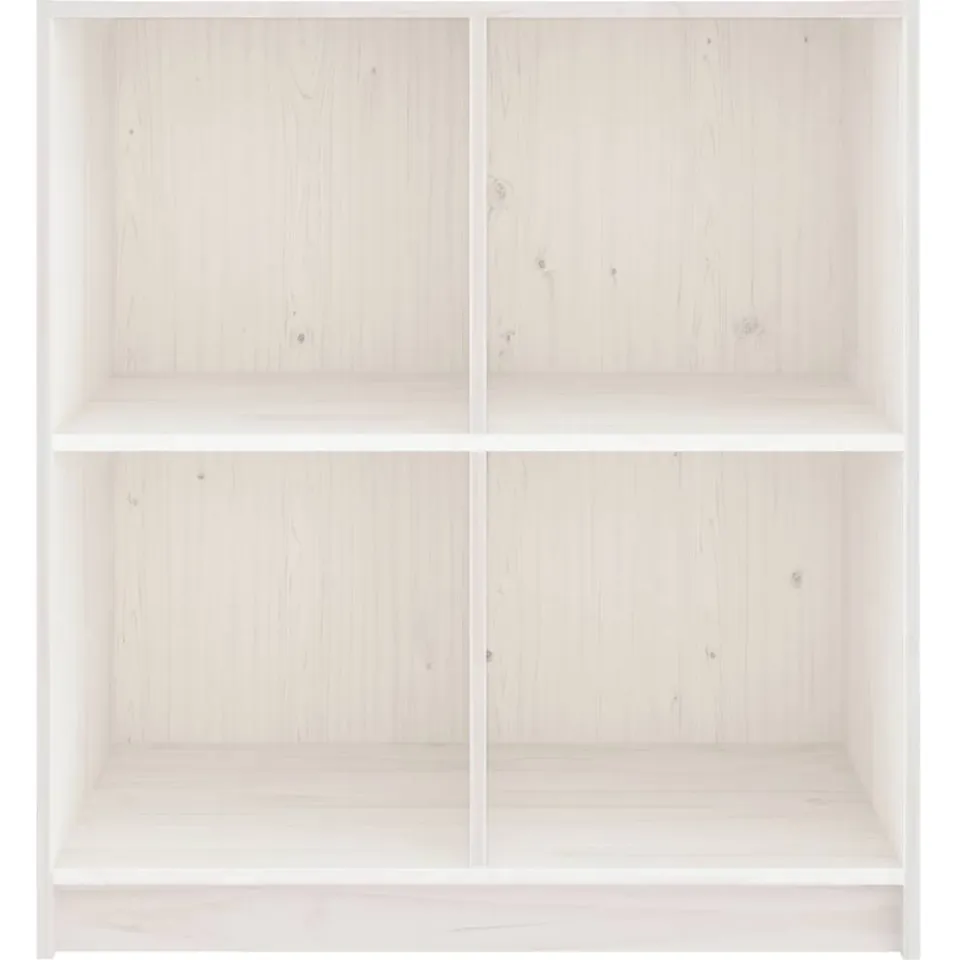 vidaXL Dressoir 70x33x76 cm massief grenenhout wit, foto 4