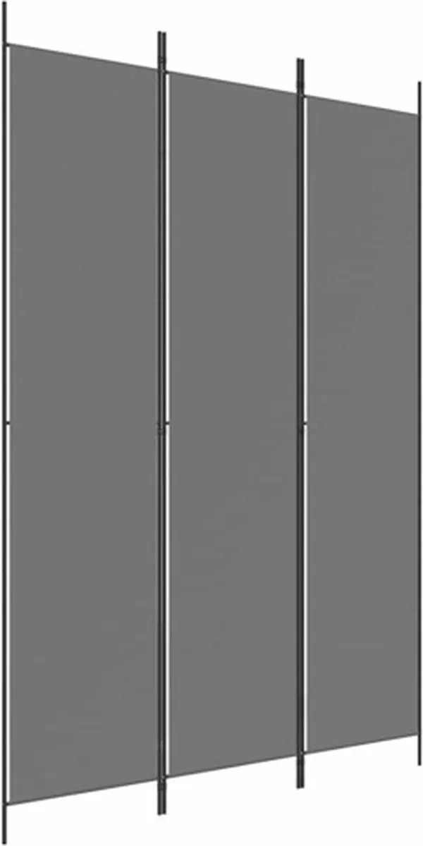vidaXL Kamerscherm met 3 panelen 150x220 cm stof antracietkleurig, foto 3