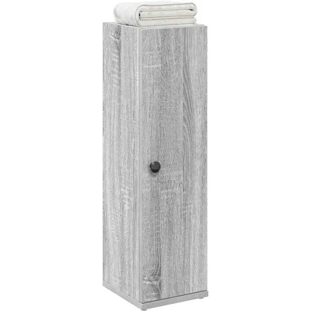 vidaXL Badkamerkast met rolhouder 20,5x22x72 cm grijs sonoma eiken
