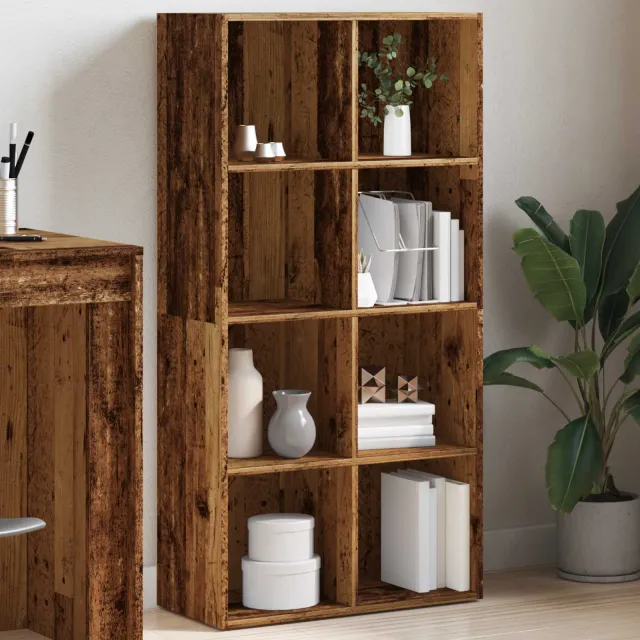 vidaXL Boekenkast 66x30x130 cm bewerkt hout oud houtkleurig bruin, foto 2
