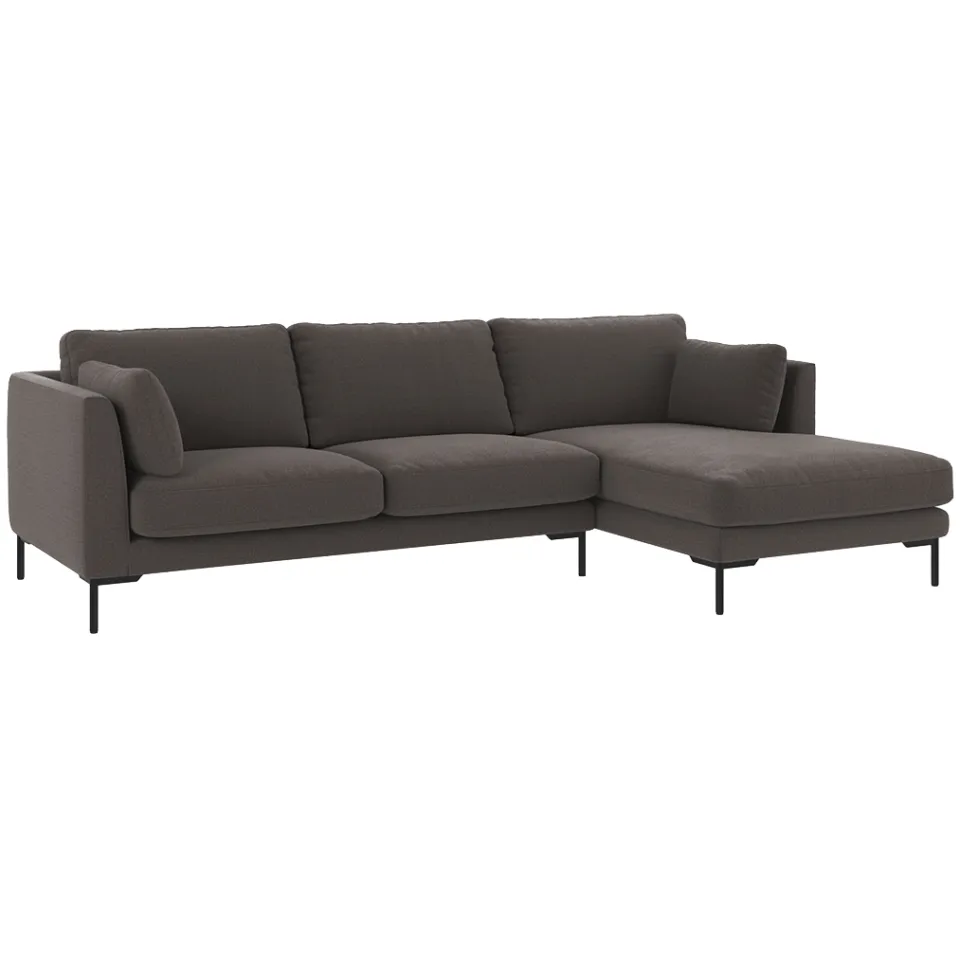 Rowico Home Corwin gestoffeerde hoekbank antraciet - rechts - 270 cm, foto 2