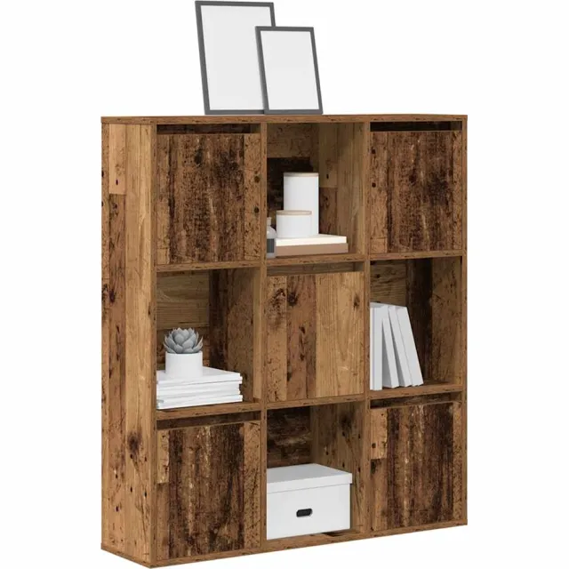vidaXL Boekenkast 89x24x101,5 cm bewerkt hout oud houtkleurig Bruin