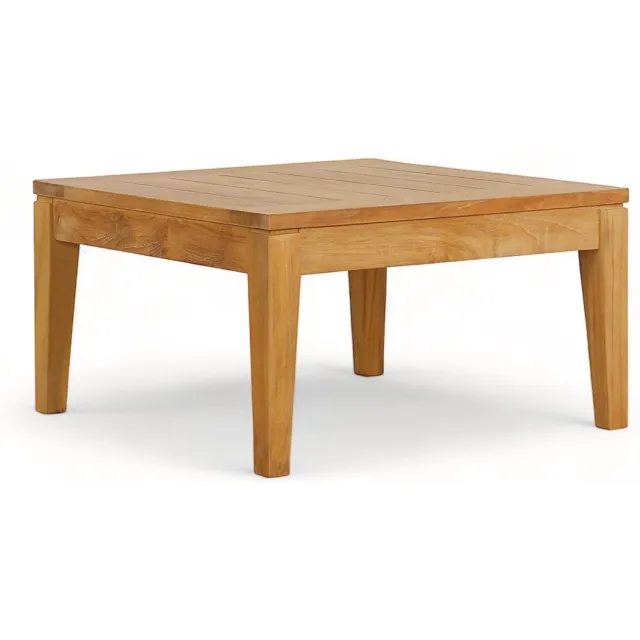 Belito Daan Koffietafel | Teakhout | 50x50 cm Bruin