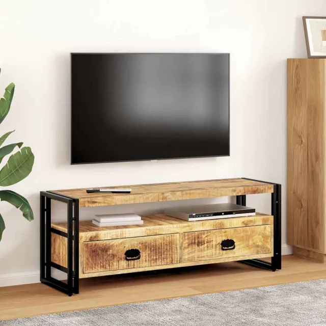 vidaXL Tv-meubel 120x35x45 cm massief mangohout Bruin