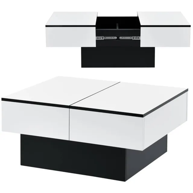Mura Logistiek Mura Salontafel - Koffietafel - 80 x 60 cm - Zwart