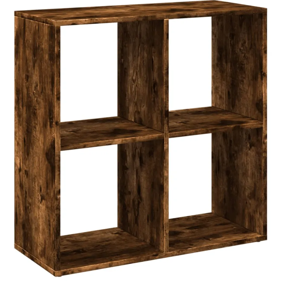 vidaXL Kamerscherm / boekenkast 69,5x29x69,5 cm hout gerookt eiken, foto 3