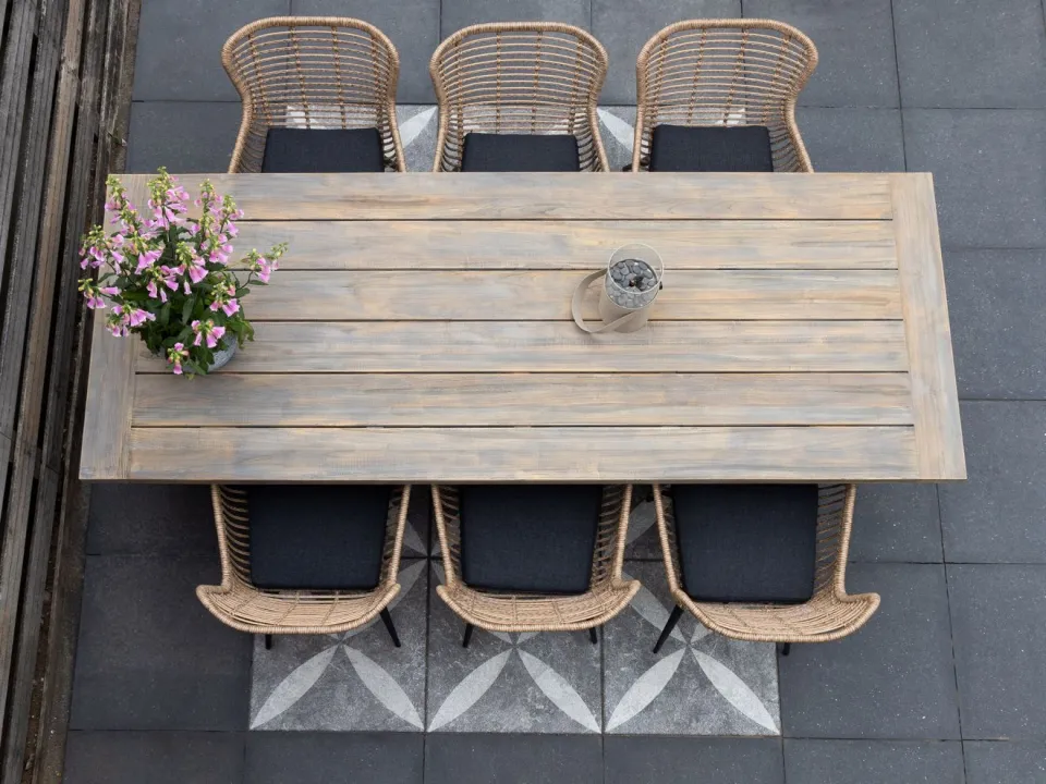 Intenso Furniture Intenso Asti/ROUGH-S 90cm dining tuinset 3-delig, foto 5