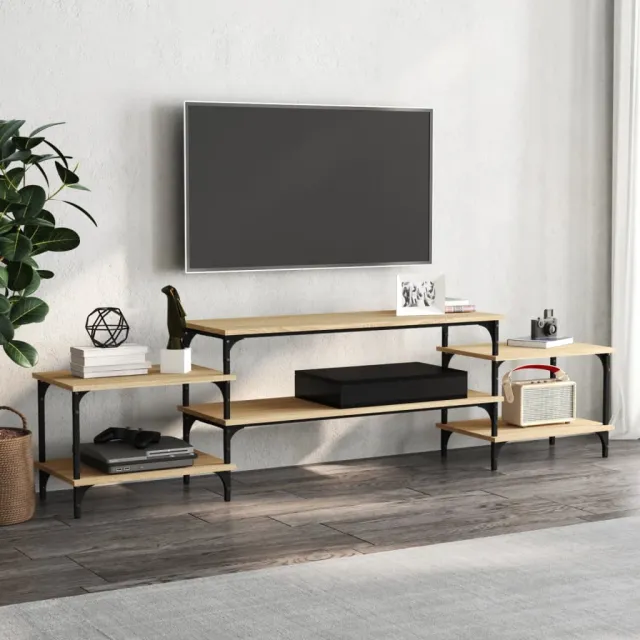 vidaXL Tv-meubel 197x35x52 cm bewerkt hout sonoma eikenkleurig, foto 2