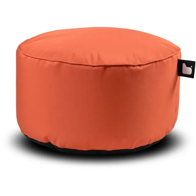 Extreme Lounging b-poufe - poef rond - binnen & buiten - uv- en waterbestendig - ø60cm - oranje