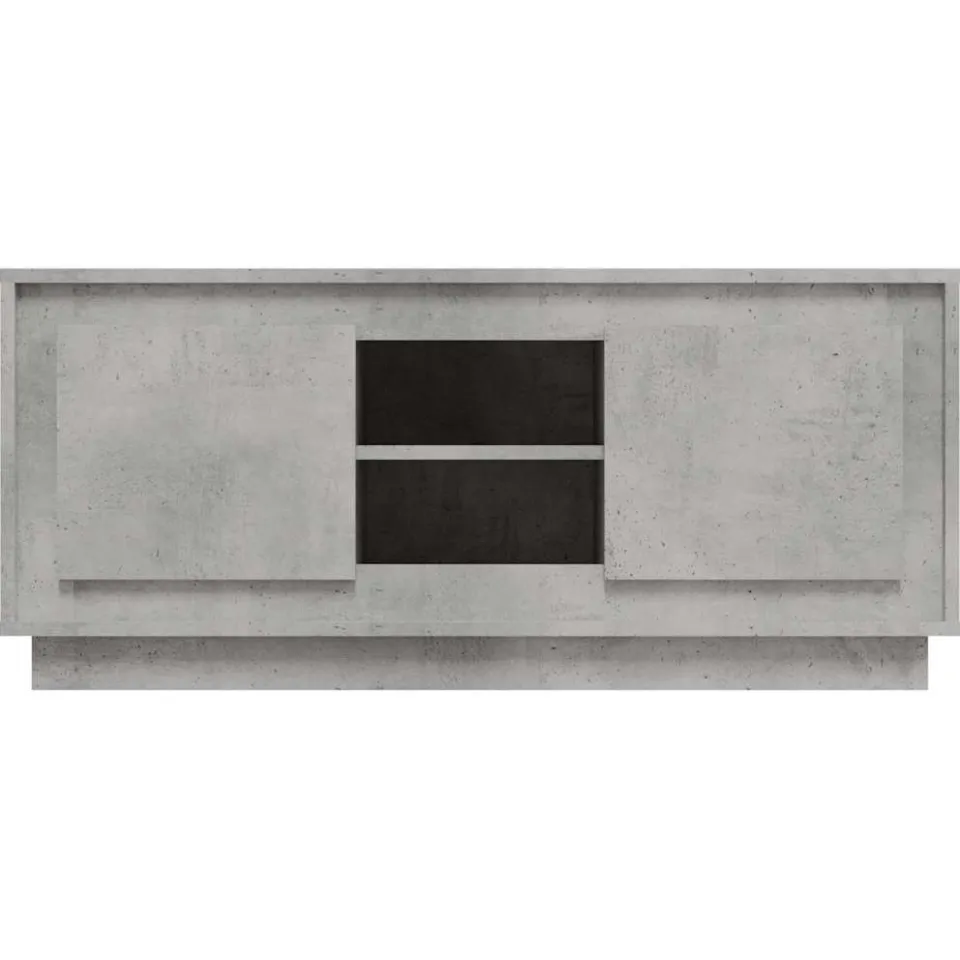 vidaXL Tv-meubel 102x35x45 cm bewerkt hout betongrijs grijs, foto 4