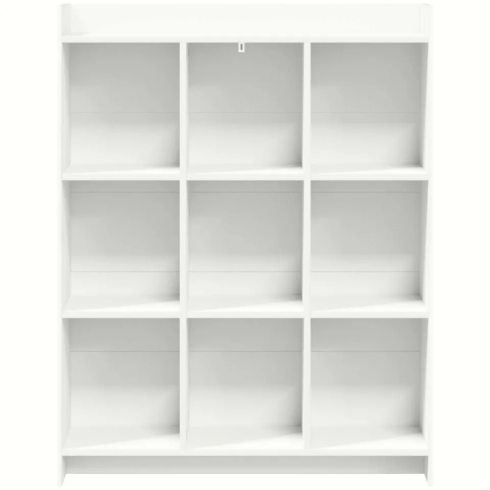 vidaXL Boekenkast Wit 87,5 x 30 x 111 cm Bewerkt hout, foto 4