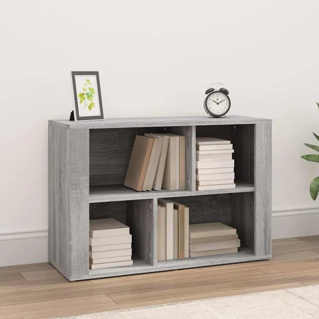 vidaXL Dressoir 80x30x54 cm bewerkt hout grijs sonoma eikenkleurig, foto 2