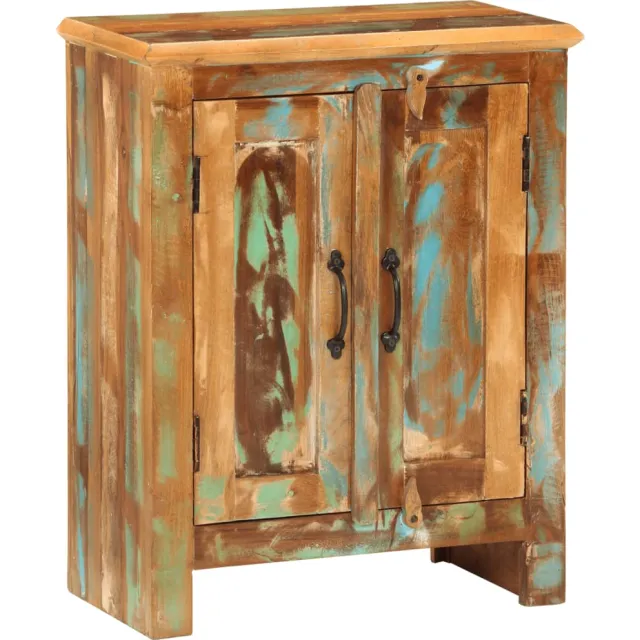 vidaXL Dressoir met 2 deuren 55x30x70 cm massief gerecycled hout Meerkleurig
