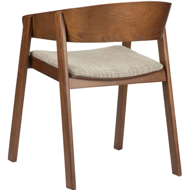 Pole to Pole Edo Houten Fauteuil Roodachtig Bruin/Beige