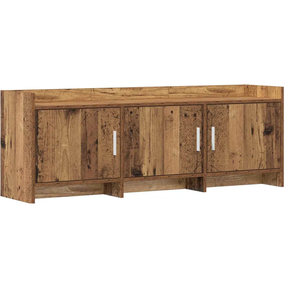vidaXL TV-kast 130 x 33 x 47 cm Oud hout Bewerkt hout bruin