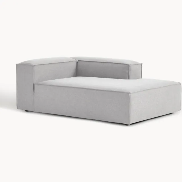 Westwing Collection Chaise longue hoekmodule Lennon Grijs