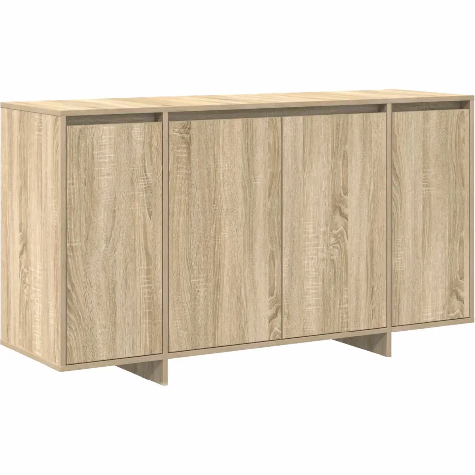 vidaXL Dressoir Sonoma Eiken 135 x 41 x 75 cm Bewerkt hout, foto 3