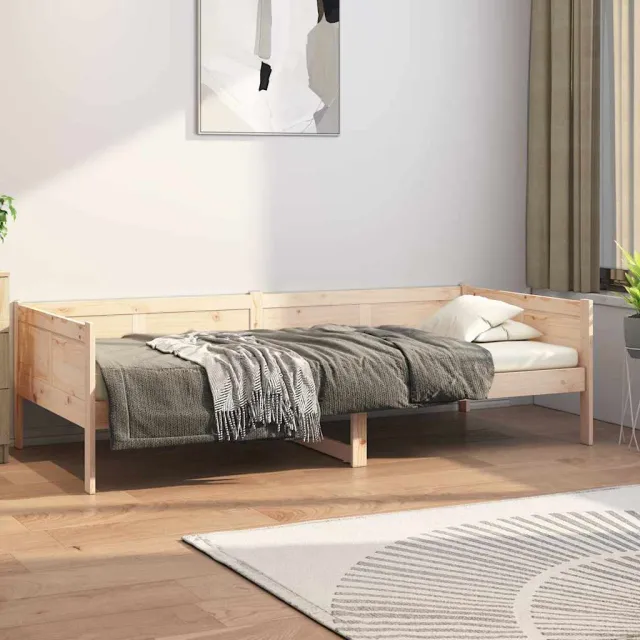 vidaXL Slaapbank massief grenenhout 80x200 cm bruin