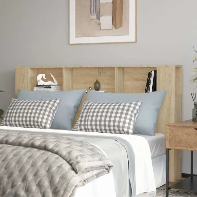 vidaXL Hoofdbordkast 180x18,5x104,5 cm sonoma eikenkleurig Bruin