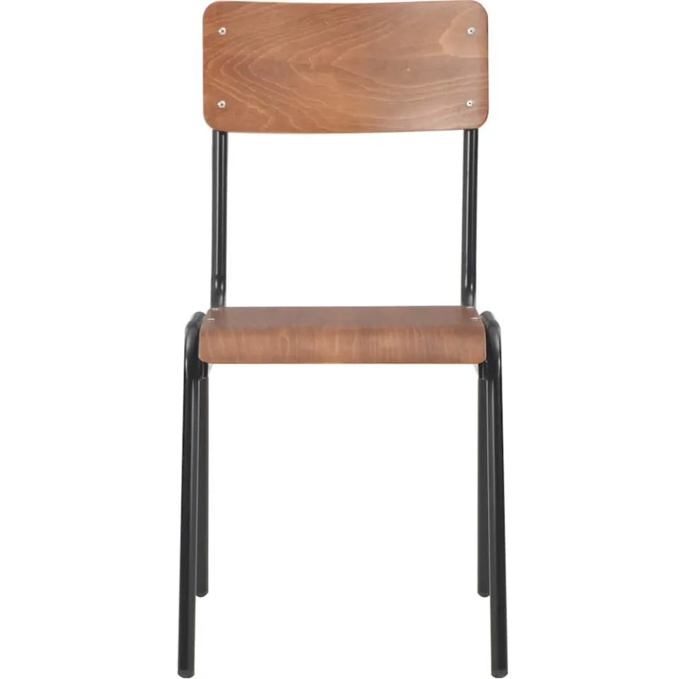 vidaXL Eetkamerstoelen 6 st multiplex bruin, foto 3