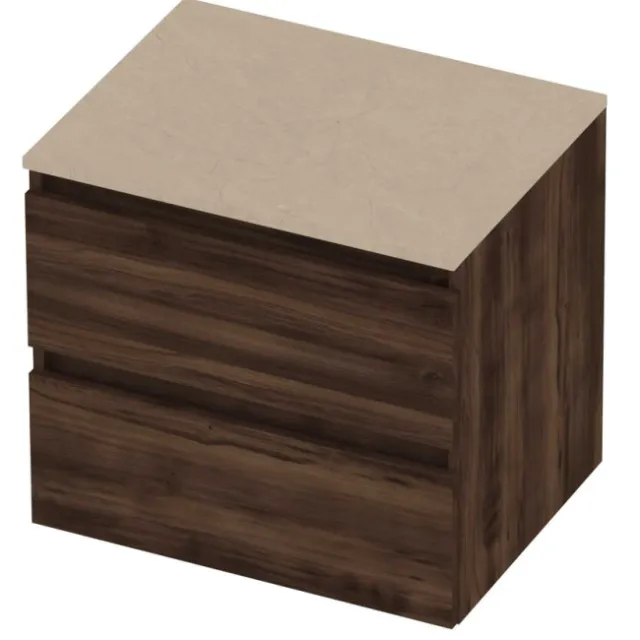 Basic-Line Deck 46 Badmeubelset Greeploos 60x46x58 cm Barista Oak Sand Stone Beige