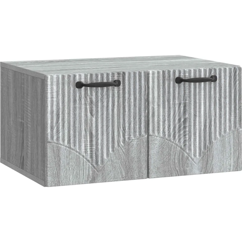vidaXL Wandbeugel TV-kast Grijs sonoma 59,5 x 41 x 30 cm Bewerkt hout, foto 3