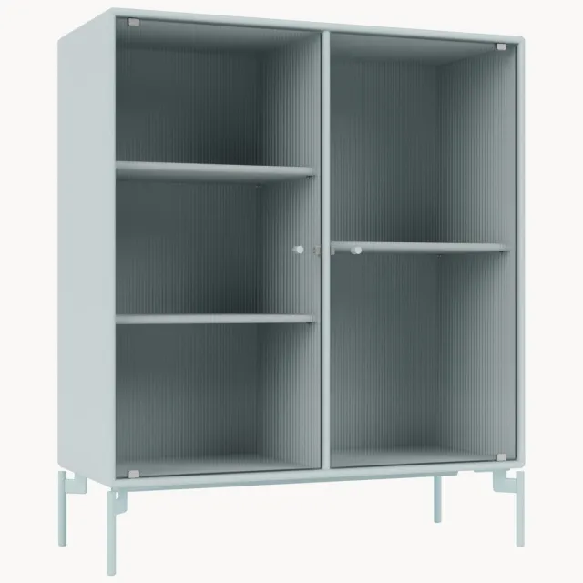 Montana Furniture Vitrine Ripple II Lichtblauw